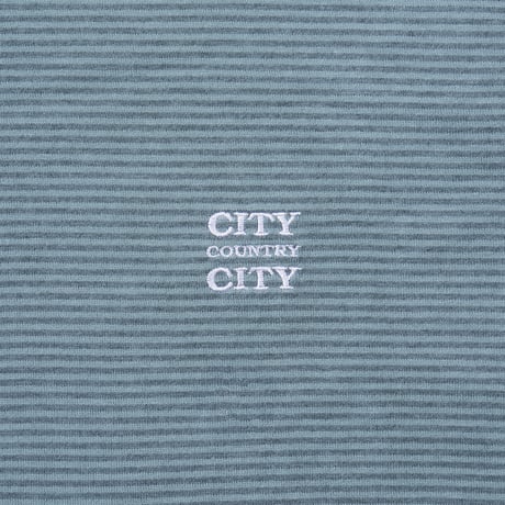 Embroidered Logo Overdye Boder T-shirt