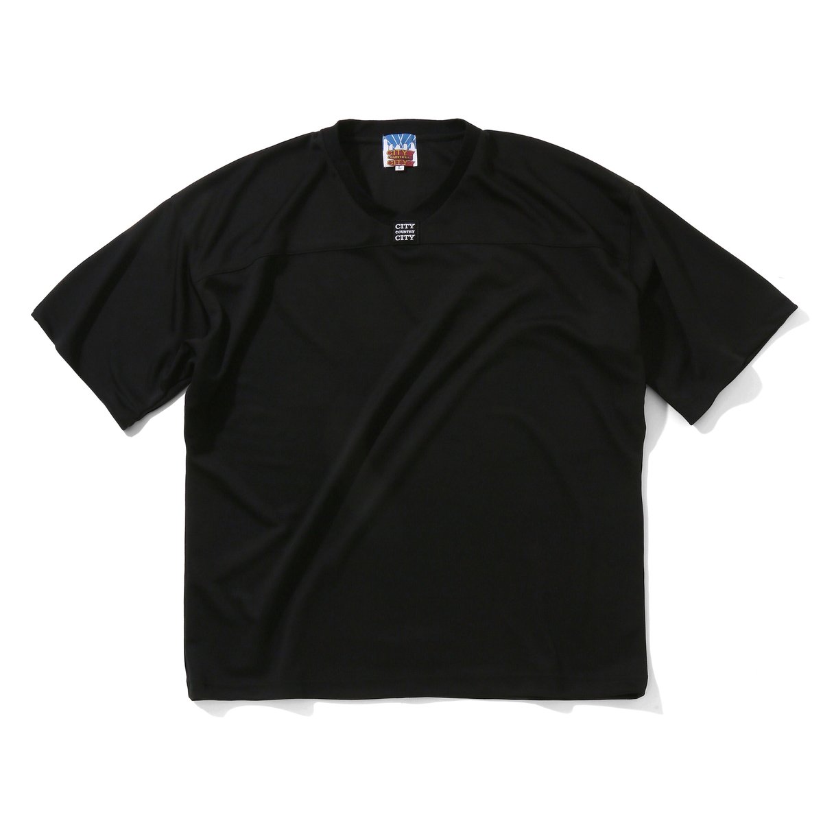 Tシャツ・カットソー BAOBAO Men T Shirts HP48JM118 BLACK Embroidered Logo Dry Football T-shirt | CITY CO