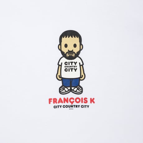 CITY COUNTRY CITY x FRANCOIS K_COTTON T-SHIRT_ARTWORK BY MANKEY_WHITE