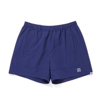 EMBROIDERD LOGO STRECH NYLON EASY SHORTS_BLUE