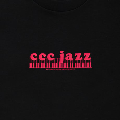 COTTON T-SHIRT_CCC JAZZ_BLACK