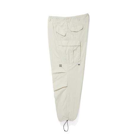 TASLAN NYLON  OVER SIZE PANTS_IVORY