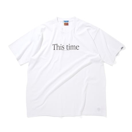 Cotton T-Shirt_This time_Music always_WHITE