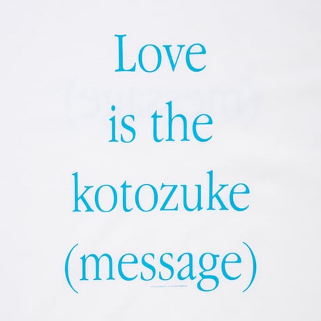 COTTON T-SHIRT_KOTOZUKE_WHITExBLUE