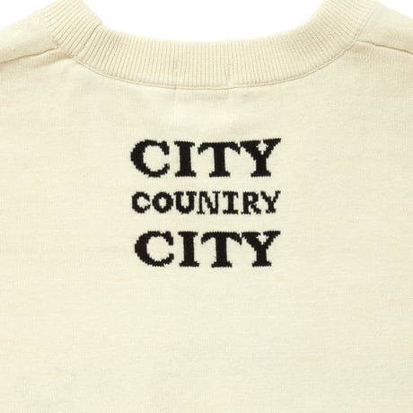 CITY COUNTRY CITYx WAR INTARSIA KNIT_WHY CAN'T WE BE FRIENDS? _IVORY