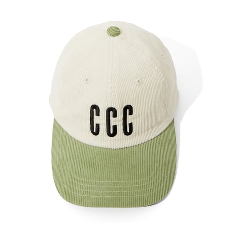 EMBROIDERED LOGO CORDURY CAP_IVORY/OD