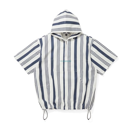 CITY COUNTRY CITY x LONNIE LISTON SMITH_2WAY HOODED JACKET_LONNIE  STRIPE_NAVY