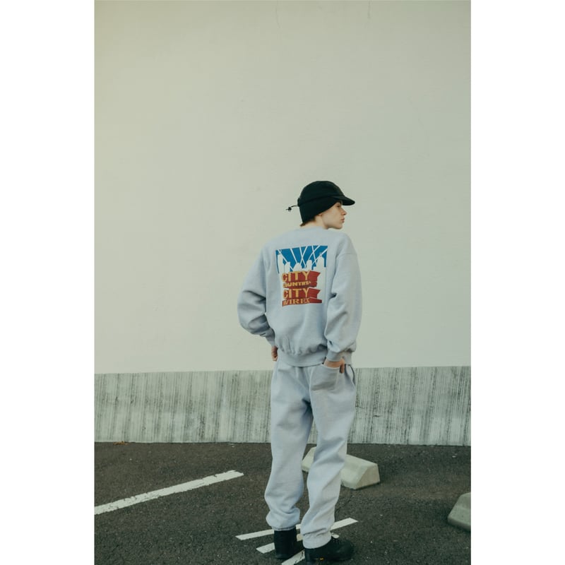 【GRAY】CITY COUNTRY CITY CCC×AVIREX SWEATPANTS CITY COUNTRY CITY x AVIREX_SWEAT PANTS_GRAY | C