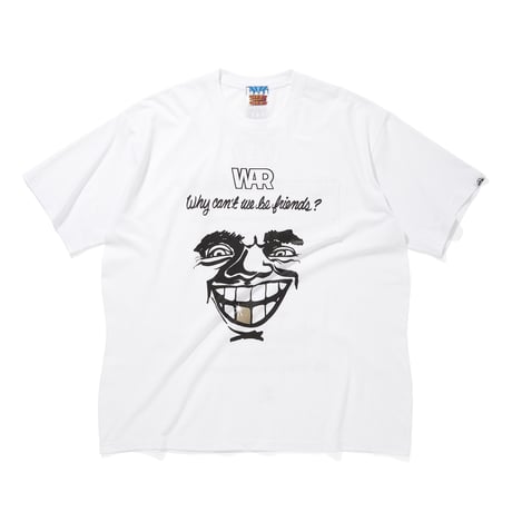 CITY COUNTRY CITYx WAR_COTTON POCKET T-SHIRTS_WHY CAN'T WE BE FRIENDS? 002_WHITE