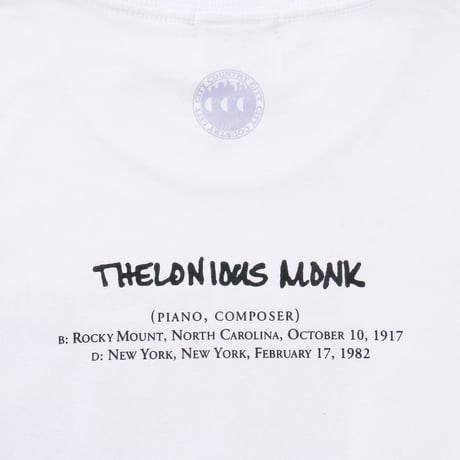 Cotton T-shirt_Thelonious Monk (Piano,Composer)