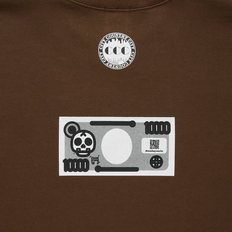 SWEATSHIRT_マン券_BROWN