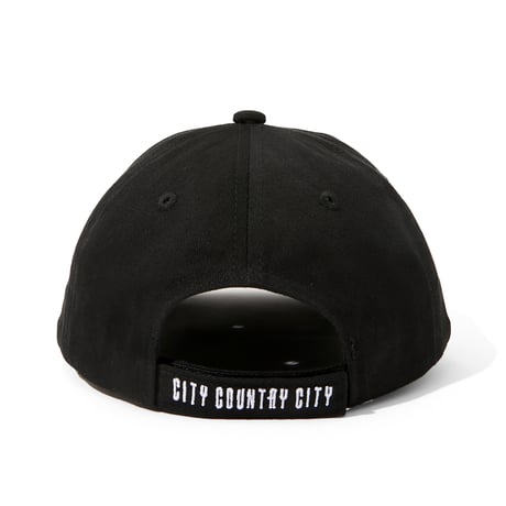 EMBROIDERED LOGO COTTON TWILL  CAP_BLACK