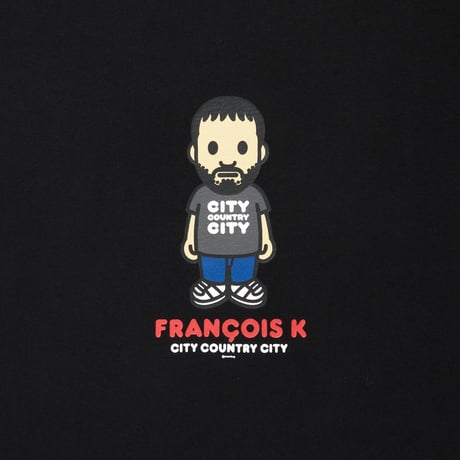 CITY COUNTRY CITY x FRANCOIS K_COTTON T-SHIRT_ARTWORK BY MANKEY_BLACK