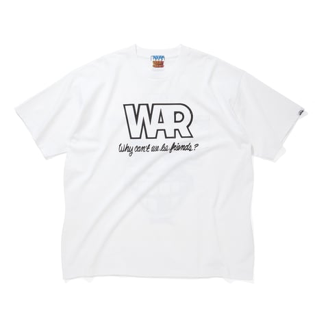 CITY COUNTRY CITYx WAR_COTTON POCKET T-SHIRTS_WHY CAN'T WE BE FRIENDS? 001_WHITE