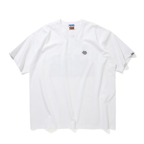 White T-shirt with Embroidered Logo