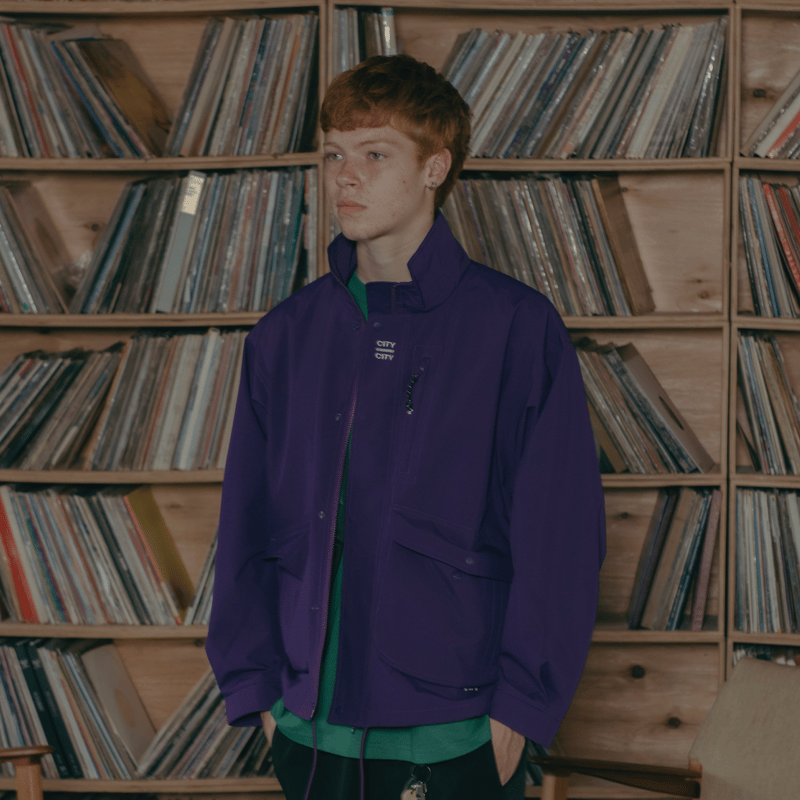 Zip Up Jacket_Purple | CITY COUNTRY CITY Zip Up Jacket_Purple | CITY COUNTRY CITY