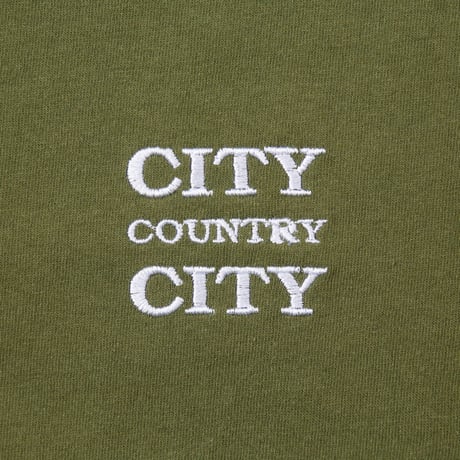 ARCHIVE SALE_Embroidered Logo Cotton L/s T-shirt_City Country City_Olive