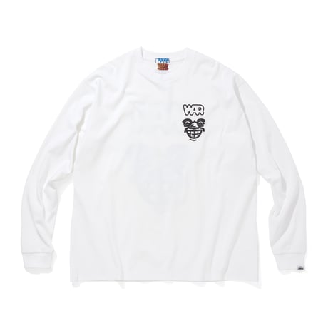 CITY COUNTRY CITY x WAR_COTTON L/S T-SHIRTS_ARTWORK BY MANKEY_WHITExBLACK