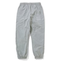 EMBROIDERED LOGO NYLON PANTS