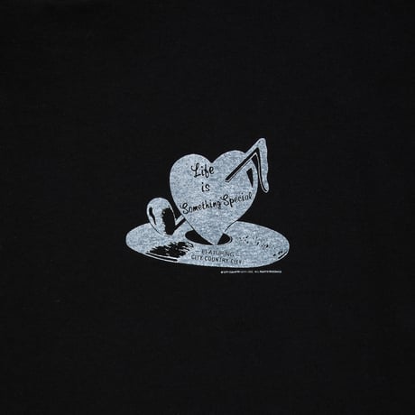 COTTON S/S T-SHIRT_Life is Something Special _BLACK