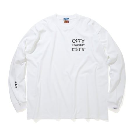 Cotton L/s T-shirt_City Country City_White