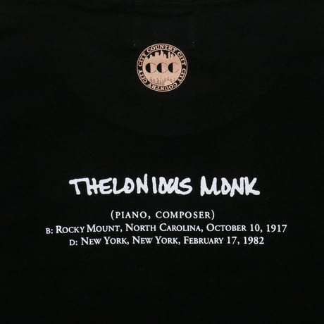 Cotton T-shirt_Thelonious Monk (Piano,Composer)