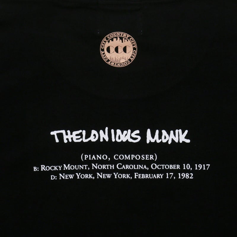 ヴィンテージ Thelonious Monk Tシャツ ジャズ ピアニスト Cotton T-shirt_Thelonious Monk (Piano,Composer)