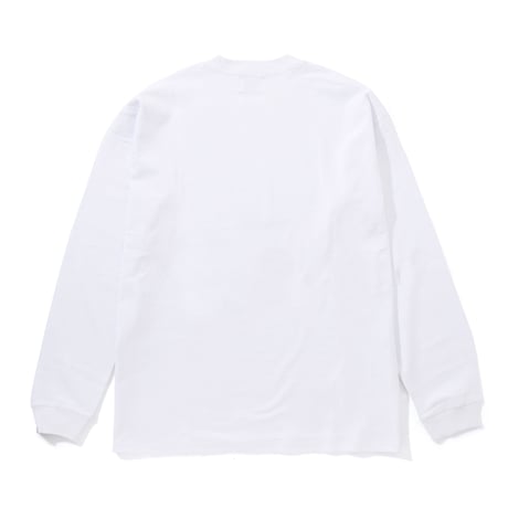 Embroiderd Logo Cotton L/s T-shirt_White
