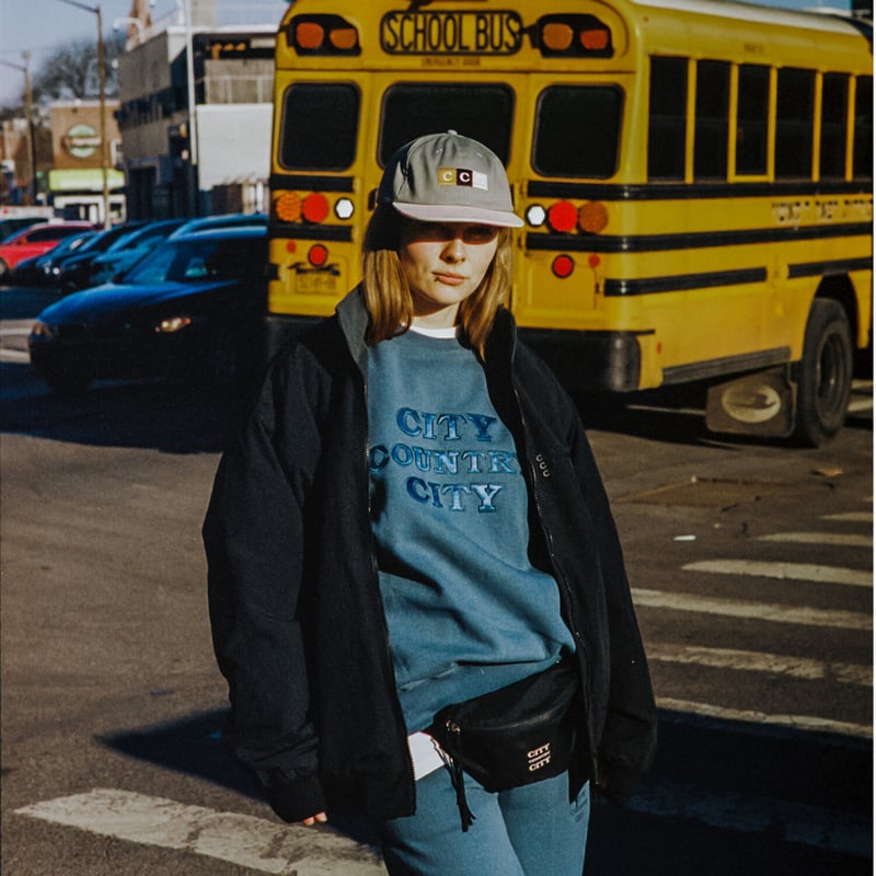 APPLIQUE LOGO COTTON SWEAT SHIRT | CITY COUNTRY