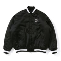 ARCHIVE SALE_Satain Varsity Jacket_Black