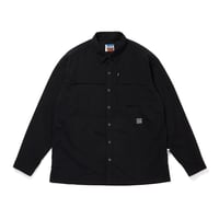 TASLAN NYLON  L/S SHIRTS _BLACK