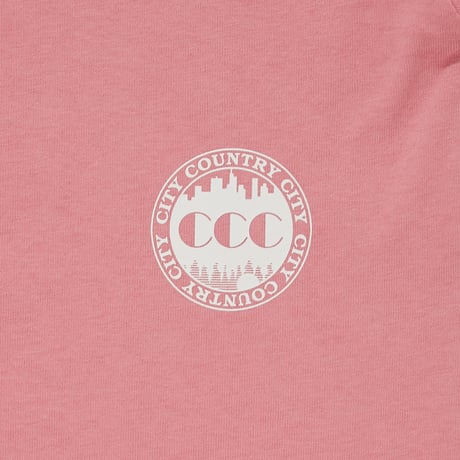 Embroidered Logo Cotton T-shirt_CCCC_DEEP PINK