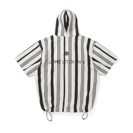 CITY COUNTRY CITY x LONNIE LISTON SMITH_2WAY HOODED JACKET_LONNIE  STRIPE_BLACK