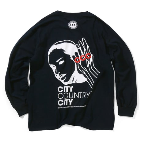 COTTON L/S T-SHIRT_CCC   _NAVY