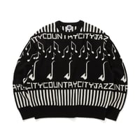 KNIT SWEATER_CITY COUNTRY CITY JAZZ_BLACK