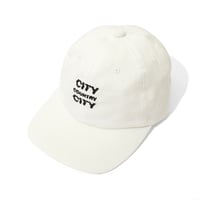 ARCHIVE SALE_Embroidered Logo Cotton Cap_City Country City_White