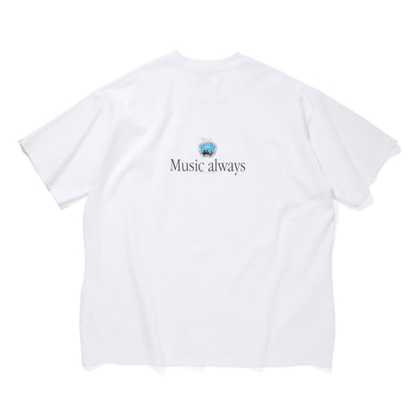 COTTON S/S T-SHIRT_Music always_WHITE