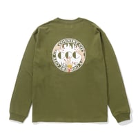 Embroidered Logo Cotton L/s T-shirt_City Country City_Olive
