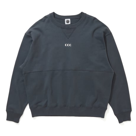 ARCHIVE SALE_Embroidered Logo Switching Cotton Sweatshirt_Navy