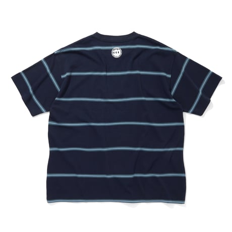 EMBROIDERD LOGO BORDER  T-SHIRT