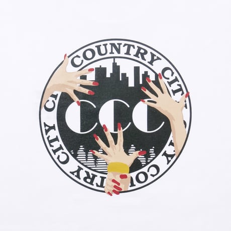 Embroidered Logo Cotton L/s T-shirt_City Country City_White