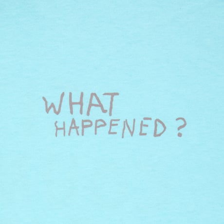 COTTON S/S T-SHIRT_WHAT HAPPEND?_BLUE