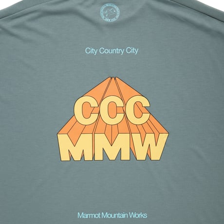 CITY COUNTRY CITY x Marmot_FEEL UP  T-SHIRT_CCCMMW_GREEN