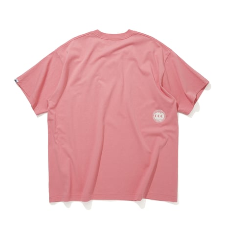 Embroidered Logo Cotton T-shirt_CCCC_DEEP PINK