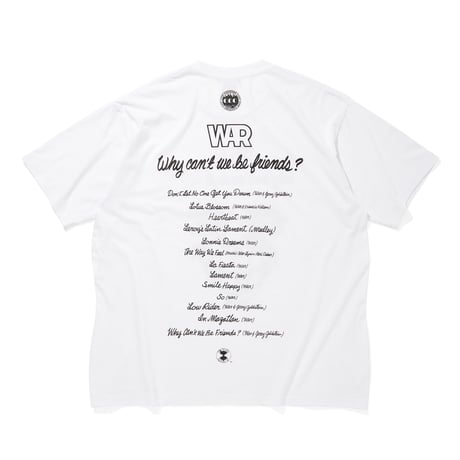 CITY COUNTRY CITYx WAR_COTTON POCKET T-SHIRTS_WHY CAN'T WE BE FRIENDS? 002_WHITE
