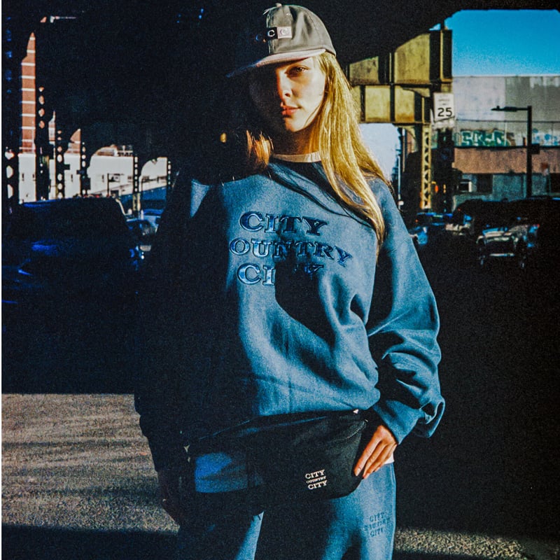 APPLIQUE LOGO COTTON SWEAT SHIRT | CITY COUNTRY