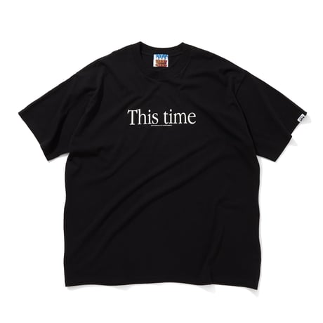 Cotton T-Shirt_This time_Music always_BLACK