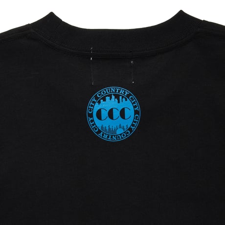 EMBROIDERED LOGO COTTON T-SHIRT_CCCC_BLACK