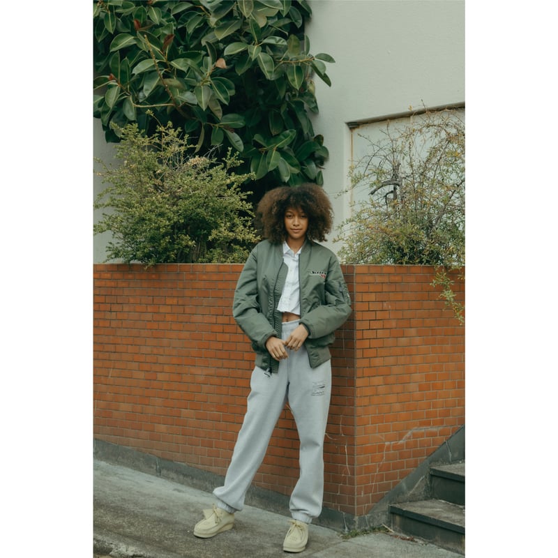 【GRAY】CITY COUNTRY CITY CCC×AVIREX SWEATPANTS CITY COUNTRY CITY x AVIREX_SWEAT PANTS_GRAY | C
