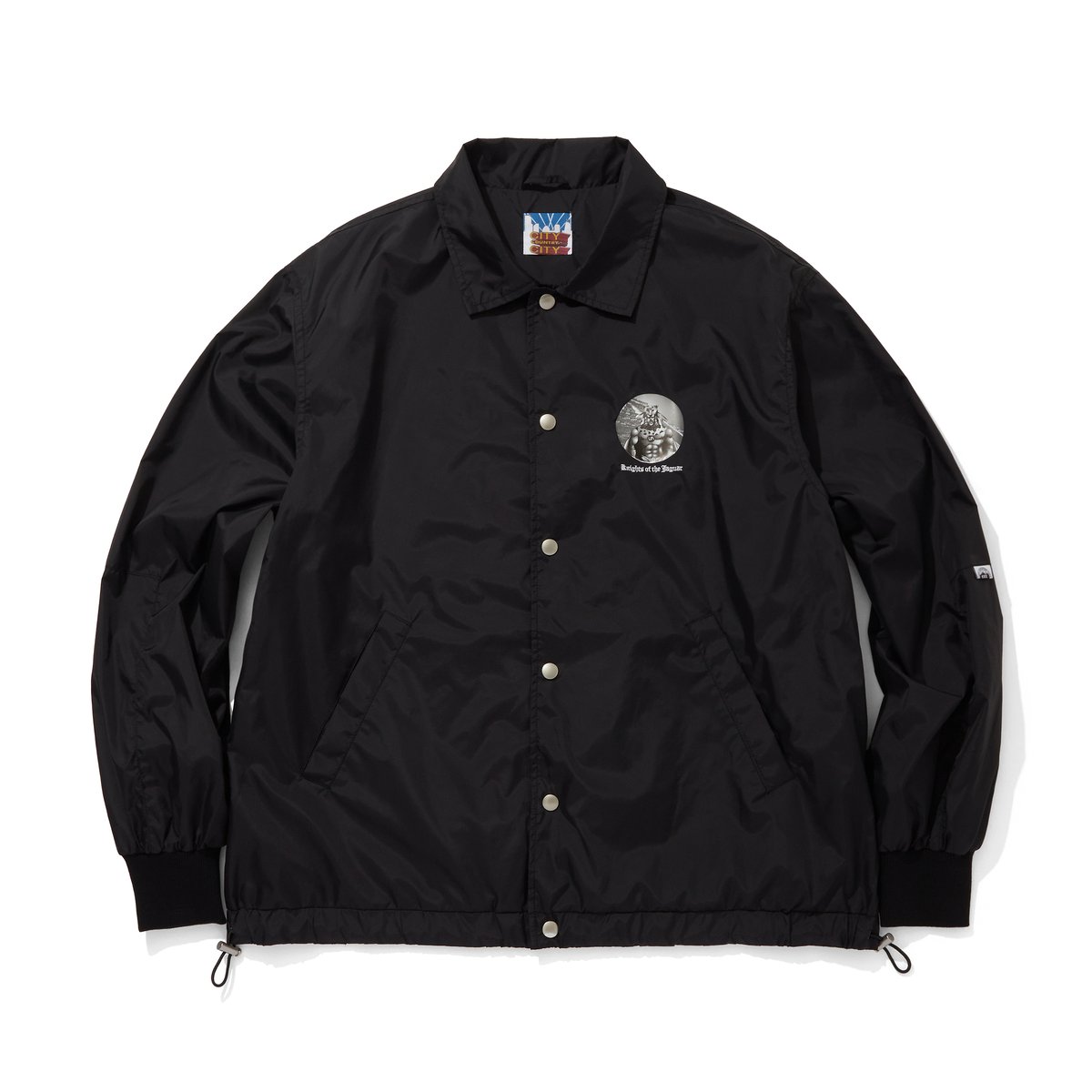 NYLON COACH JACKET_KNIGHTS OF THE JAGUAR ARTWOR